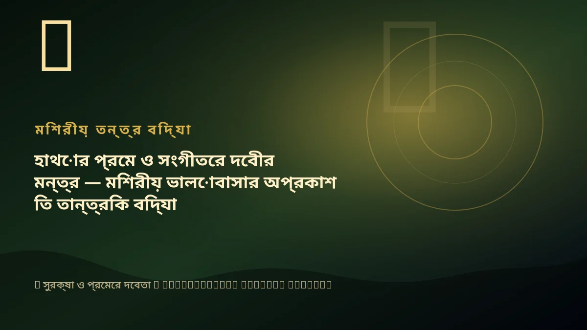 হাথোর প্রেম ও সংগীতের দেবীর মন্ত্র — মিশরীয় ভালোবাসার অপ্রকাশিত তান্ত্রিক বিদ্যা